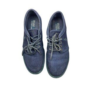 Polo Ralph Lauren Flaxon low tops  casual mens sneakers size 10 D navy canvas